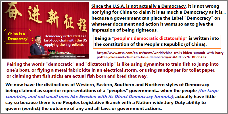China is claimed as a Democracy