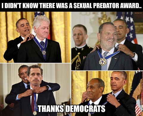 The US award for sexual predators The US award for sexual predators