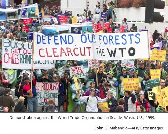 anti-WTO protest (123K)