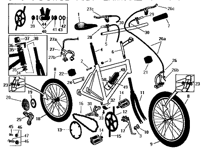 bike assembly parts list illustration (35K)