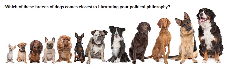 Can dog breeds be used to illustrate ideologies?