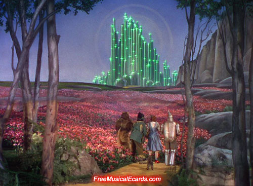 Poppy field and emerald City