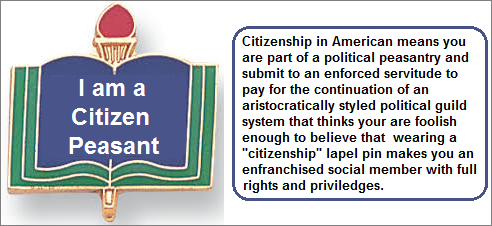 The I am a Citizen peasant lapel pin