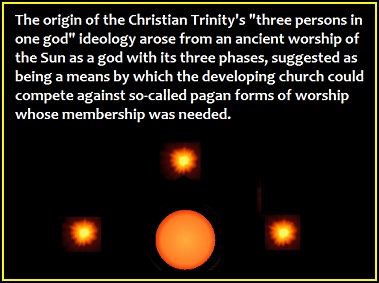 3 to 1 sun influence of the Trinity