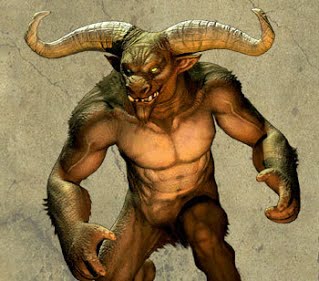 The infamous Minotaur of Greek Mythology