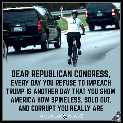 A courageous female cyclist