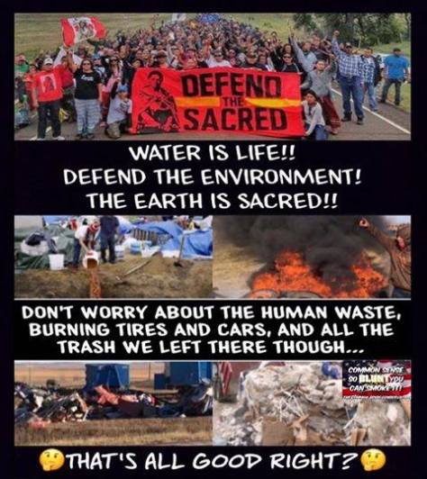 Left over Protestor Trash