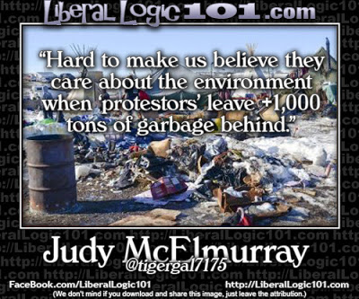 Left over Protestor Trash