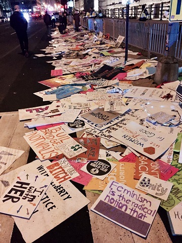 Left over Protestor Trash