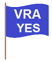 Voting Rights Amdendment yes flag (3K)