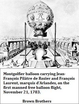 Montgolfier balloon ascent