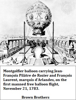 Montgolfier balloon ascent