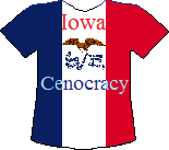 Iowa's Cenocracy T-shirt (11K)