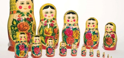 Series of Russian Nesting dolls