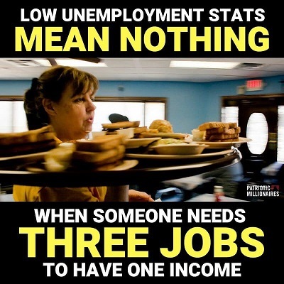 3 jobs, 1 income