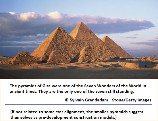 Evolution of pyramid construction