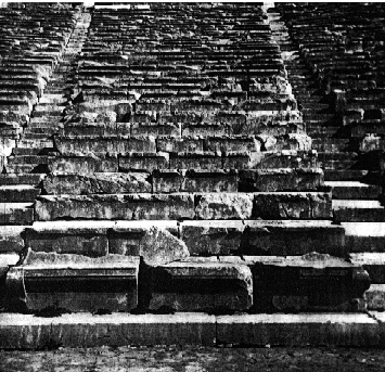 Greek theatre benches