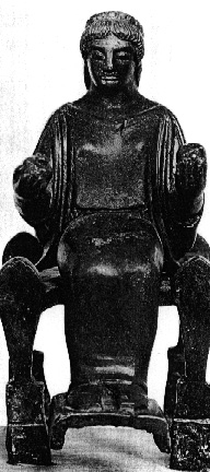 Greek stool with footstool Greek stool with footstool
