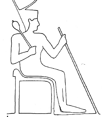  Egyptian chair with 'sacral' support