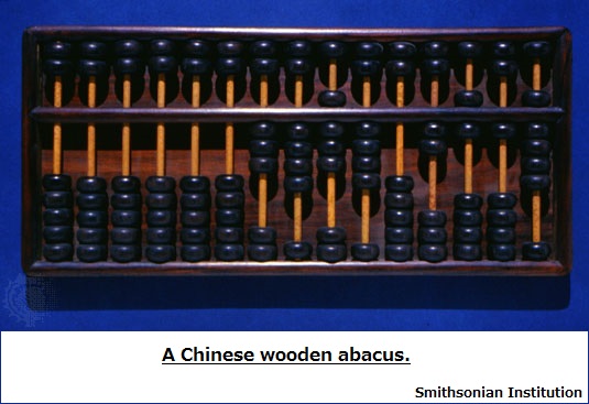 Chinese wooden abacus