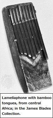 Lamellaphone with bamboo tongues Lamellaphone with bamboo tongues