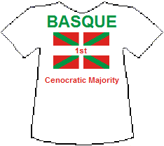 Basque 1st Cenocratic Majority T-shirt (5K)