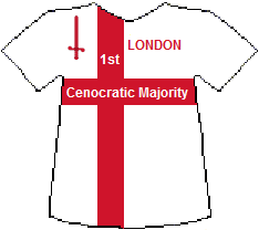 London 1st Cenocratic Majority T-shirt (4K)