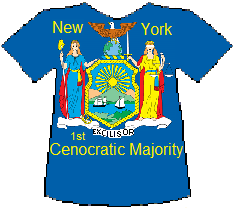 New York 1st Cenocratic Majority T-shirt (26K)