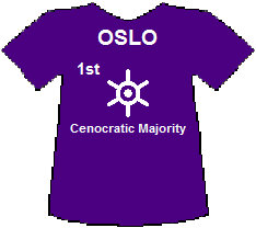 Oslo 1st Cenocratic Majority T-shirt (4K)