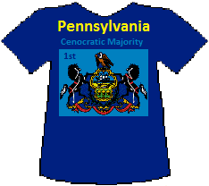 Pennsylvania 1st Cenocratic Majority (9K)